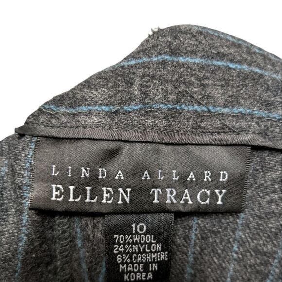 LINDA ALLARD ELLEN TRACY Wool Cashmere Striped Pants - Picture 4 of 6